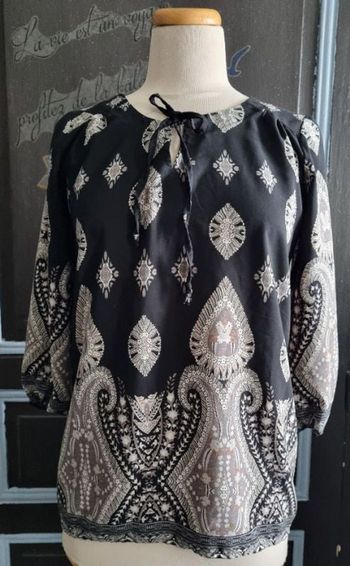 blouse à motifs taille 36