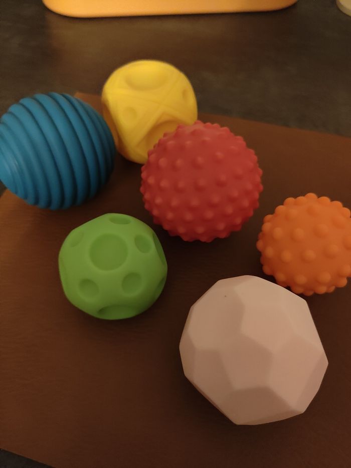 Set de 6 balles sensorielles