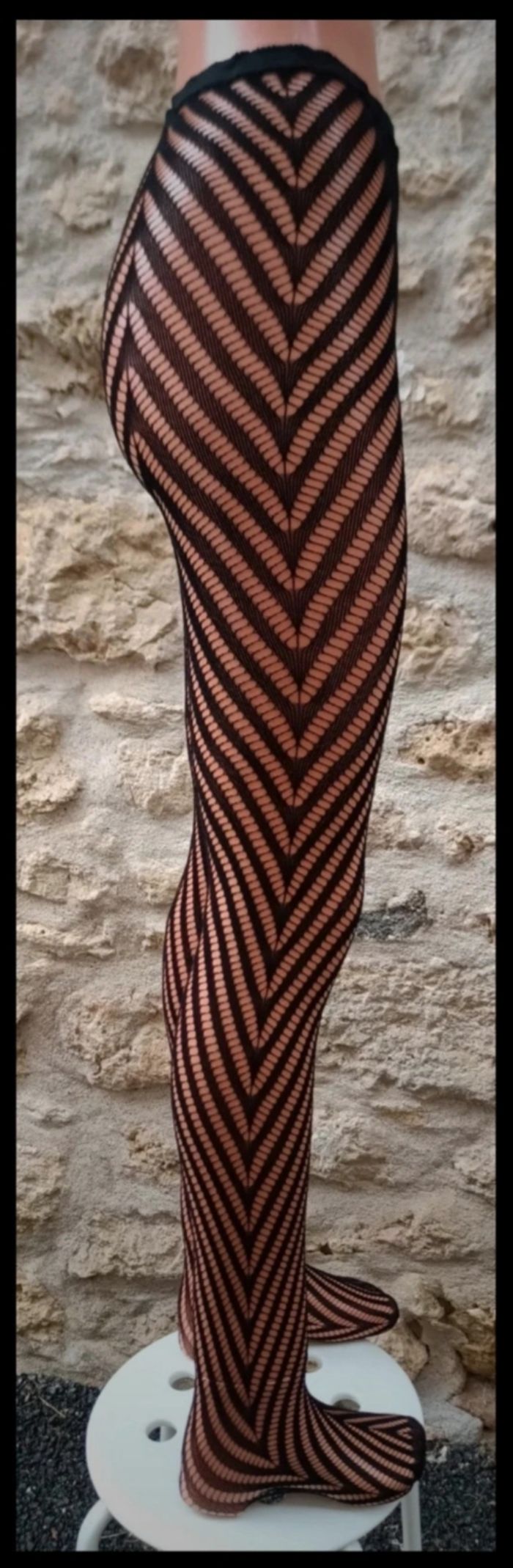 Collant résille motif fantaisie - photo numéro 4