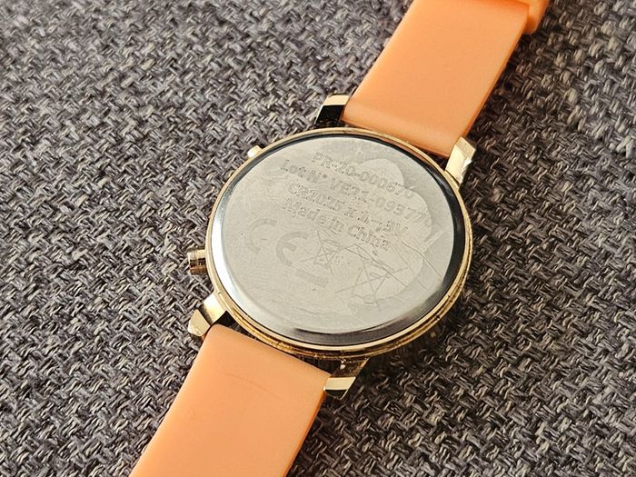 Montre digitale femme enfant PR-20-00670 silicone orange LCD podomètre silicone pile neuve chronomèt - photo numéro 12