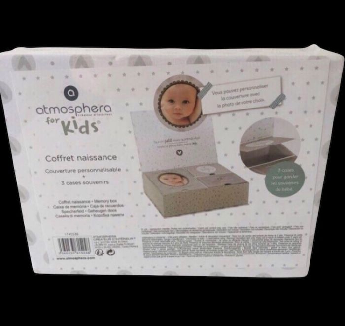 Coffret naissance blanc et gris - photo numéro 3