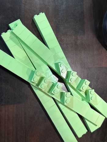 100 brick Lego 1x2 réf 3004 Yellowish Green