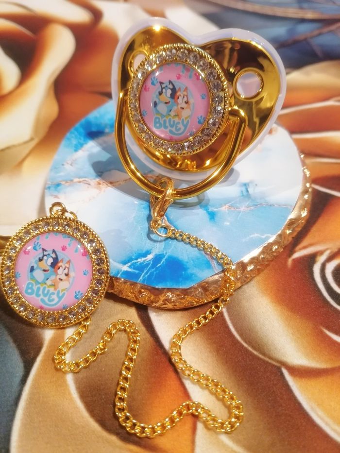 Tétine doré Bluey - photo numéro 2