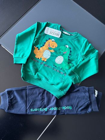 Ensemble neuf 3 ans Breeze Dinosaures vert