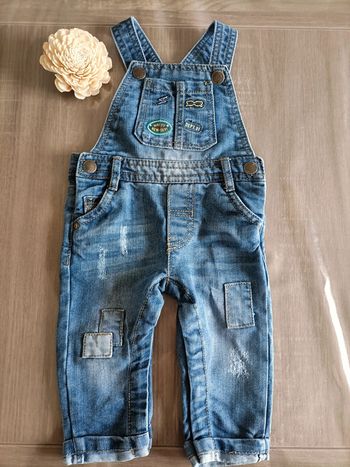 Salopette longue jean Gémo 6 mois