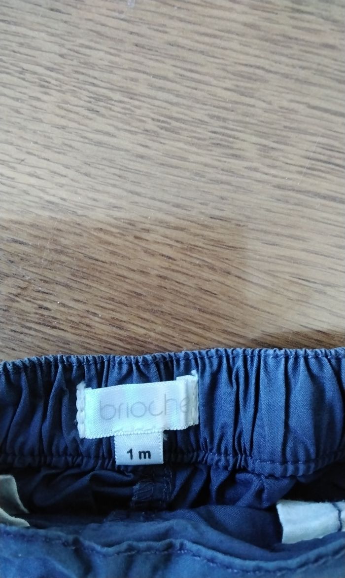 Short,bleu marine, Brioche, 1Mois - photo numéro 3