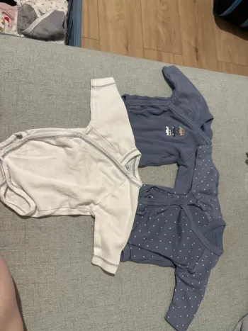 Lot 3 bodys manches longues Mots d Enfants 1 mois