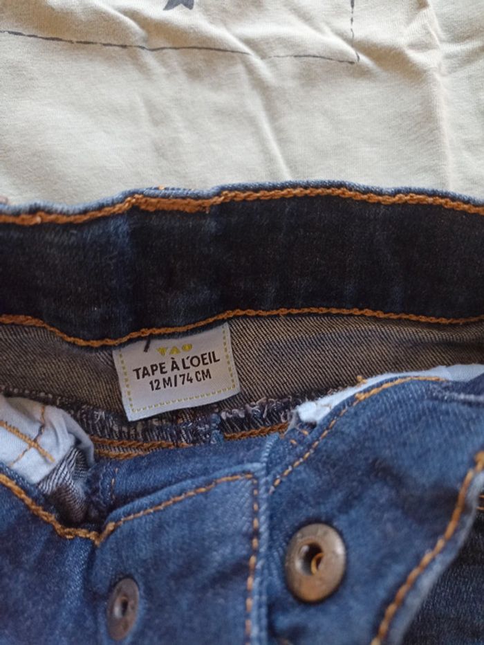 Ensemble pantalon t-shirt manches longues 12 mois - photo numéro 4