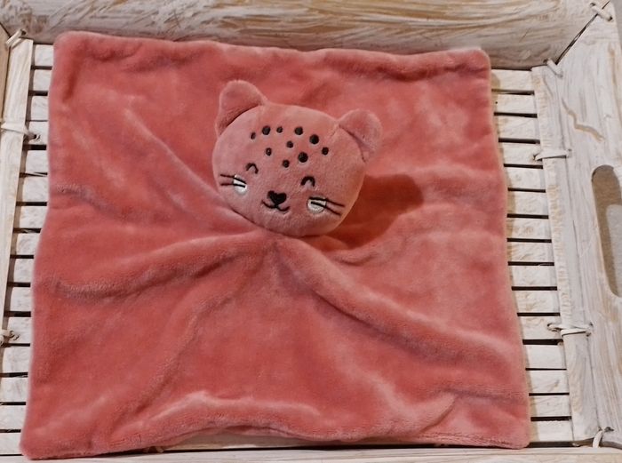 Doudou plat panthère  rose - photo numéro 2