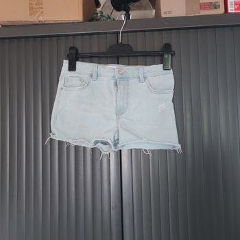 Short en jean bleu clair skinny Jennyfer taille S 36