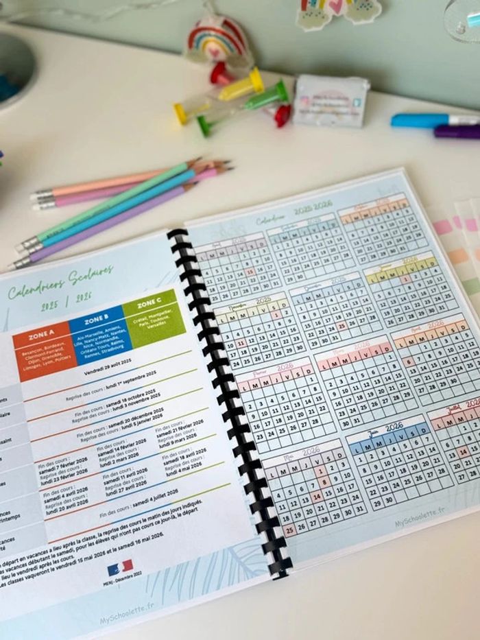 Cahier de bord / de classe 2025 2026 Enseignant 164 pages - photo numéro 4