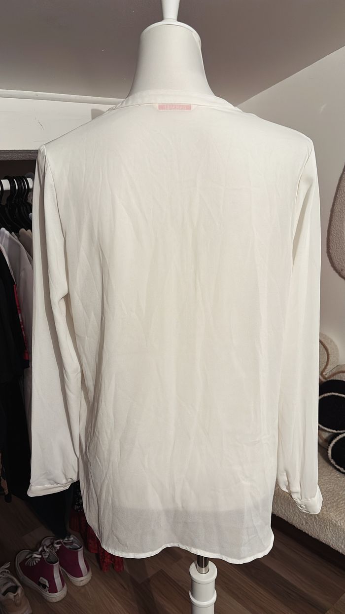 Blouse blanche Camaïeu T40 - photo numéro 3