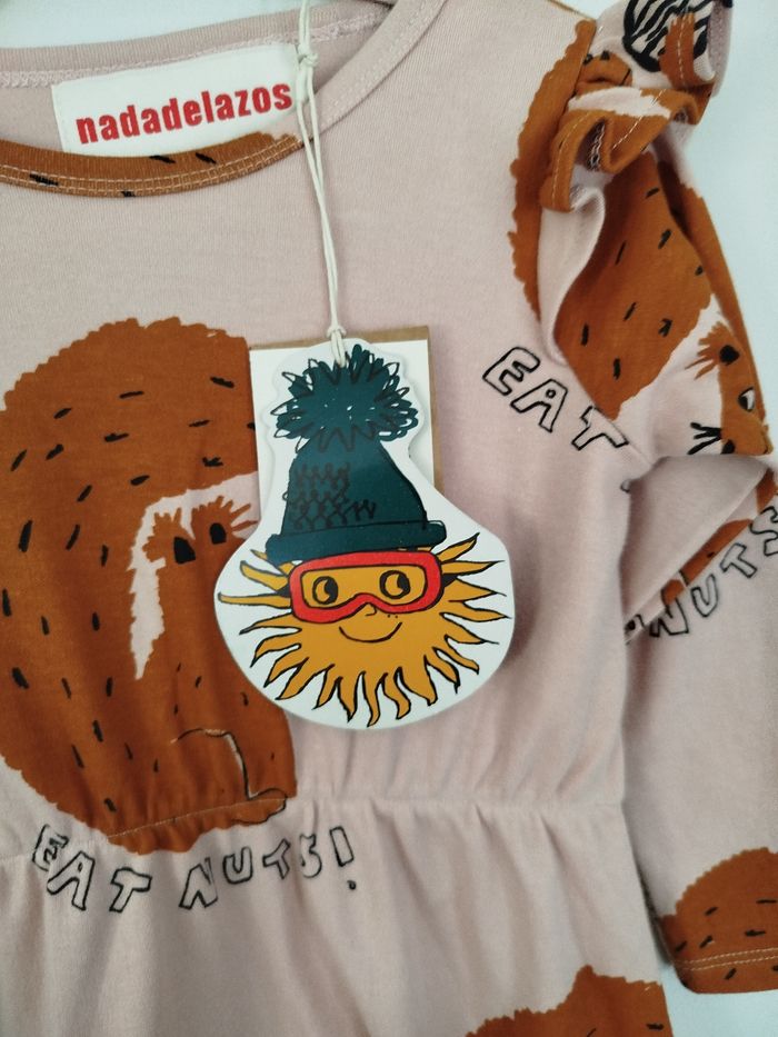 Jolie robe Nadadelazos 2 ans écureuil squirrel Neuve - photo numéro 4