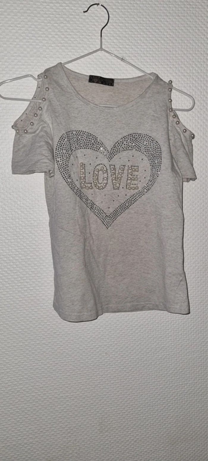 T-shirt manches courtes taille 12 ans Happy Star