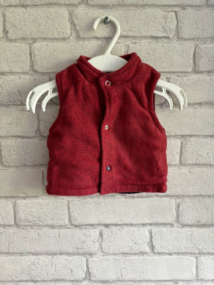 Gilet veste sans manche polaire absorba taille 3 mois