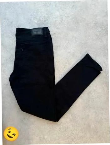 Jeans Levi's 711 W29 FR38 L30 coupe skinny noir Femme Women pan542b