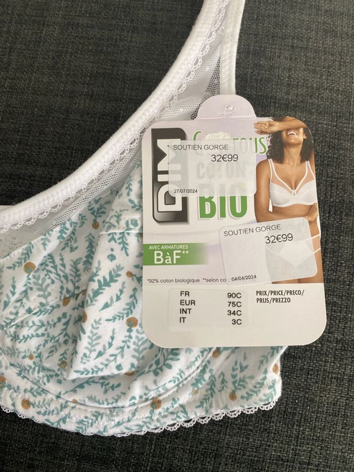 Magnifique soutien gorge dim bio - photo numéro 3