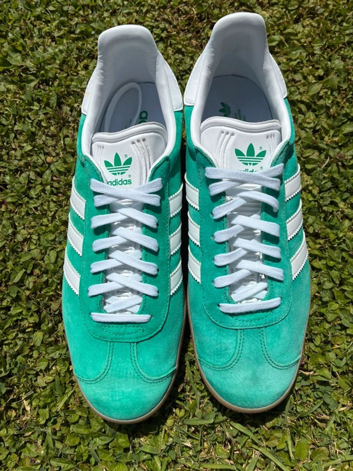 Baskets adidas gazelle verte pointure 43 très bon état avec boîte - photo numéro 5