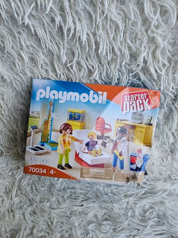 Jouet - jeux de construction playmobil 70034 cabinet du pédiatre - Neuf