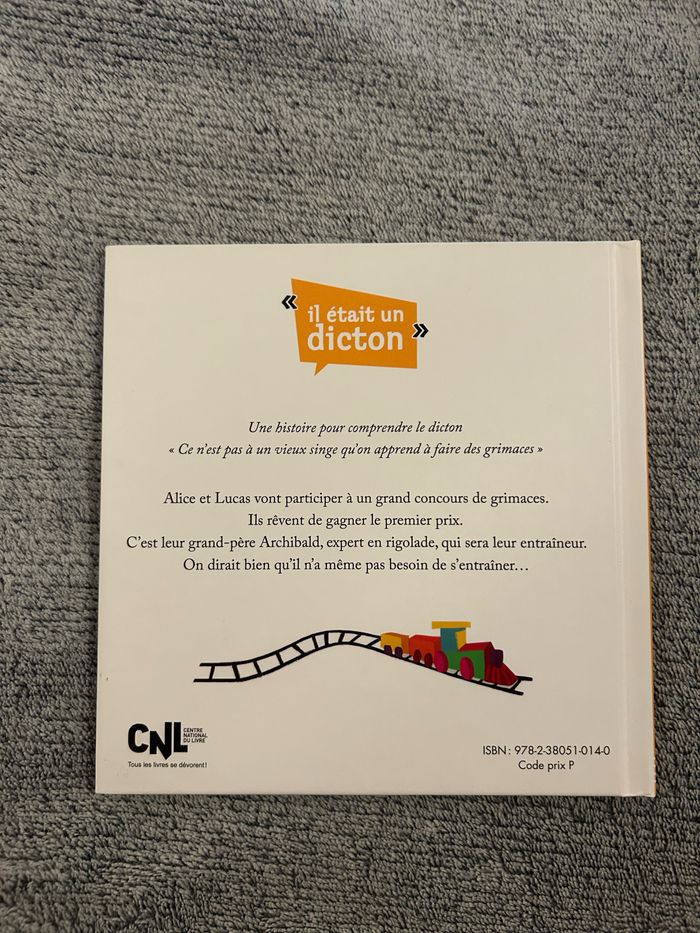 Livre McDo neuf « Ce n’est pas au vieux singe qu’on apprend à faire des grimaces » Collection « Il était un dicton » 2021 - photo numéro 2