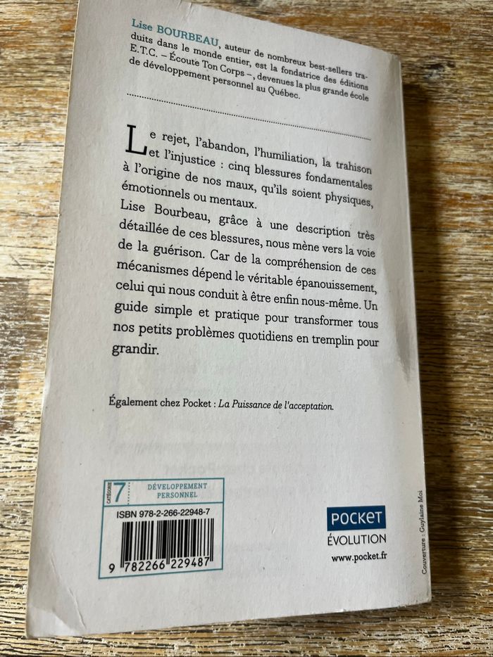 Livre les 5 blessures de l’âme - photo numéro 3