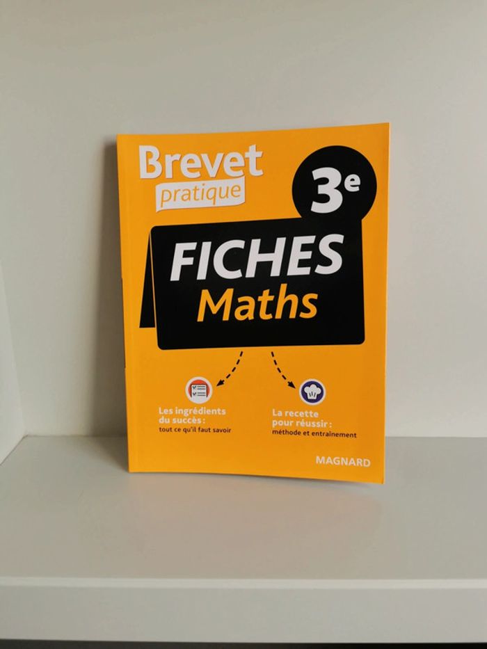 Brevet pratique fiche maths 3e Magnard