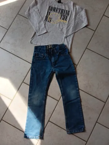 🌹ensemble garçon 8 ans denim/ nirvana 🌹