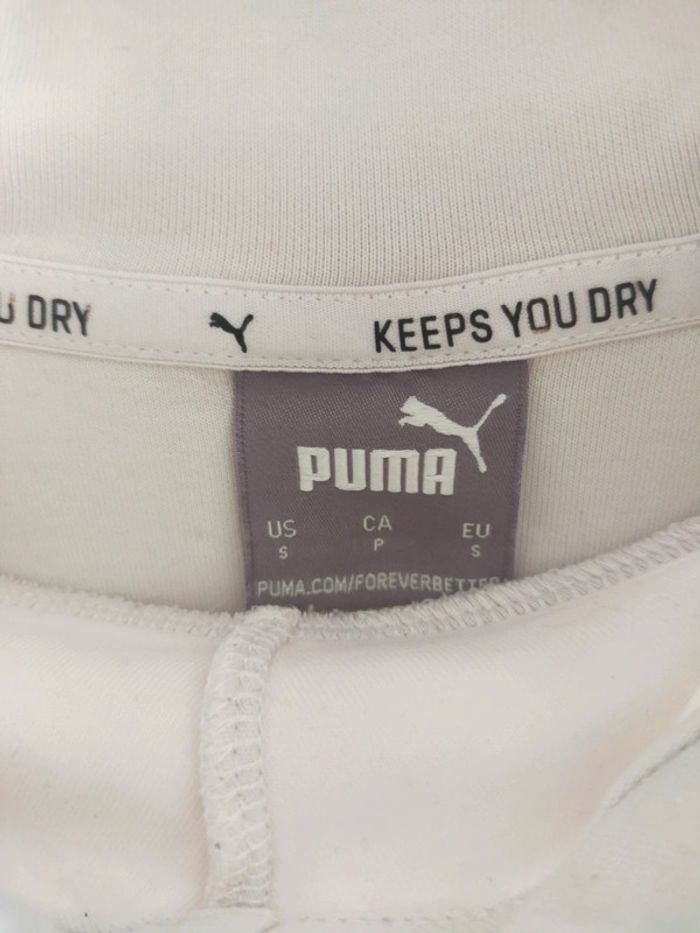 Pull a capuche blanc garçon T 14/16 ans ou S Puma - photo numéro 4