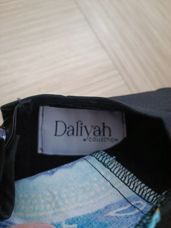 Abaya wax noir - photo numéro 2