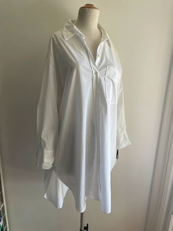 Robe chemise blanche Zara oversize