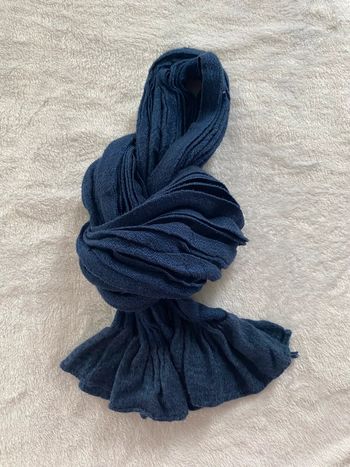 Écharpe bleu pailleté