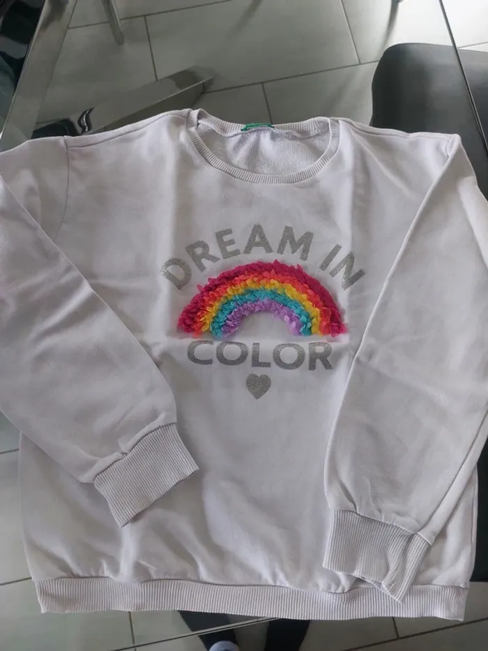 Pull benetton arc en ciel