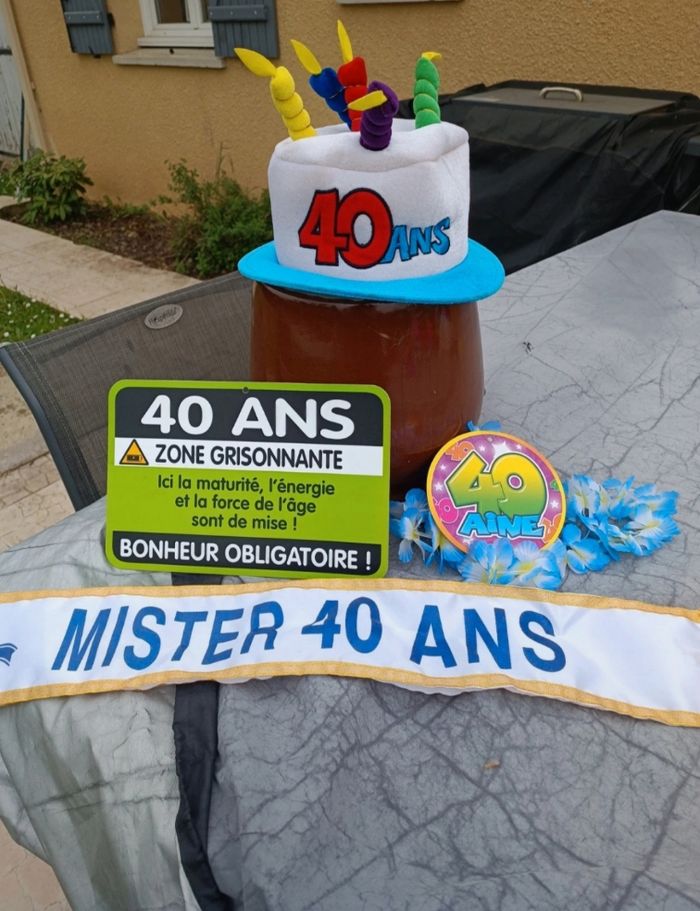 Lot anniversaire 40 ans