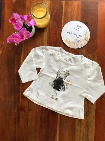 T-shirt manches longues 12 mois