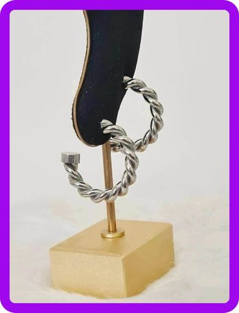 Créoles acier inoxydable argentées