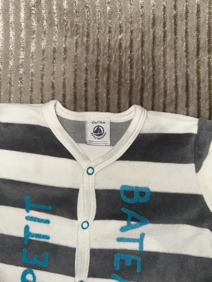 Pyjama velours 12 mois Petit Bateau - photo numéro 6