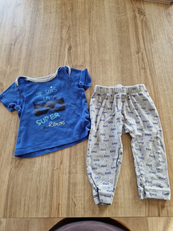 Ensemble T-shirt et Pantalon Bébé/Enfant - "Je suis un super-héros"