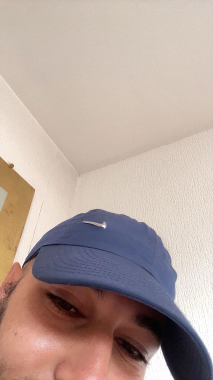 Casquette bleu marine Nike sans structure avec Swoosh métallique - photo numéro 8