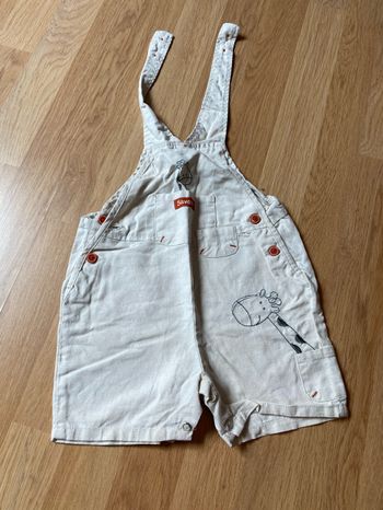 Salopette short 12 mois
