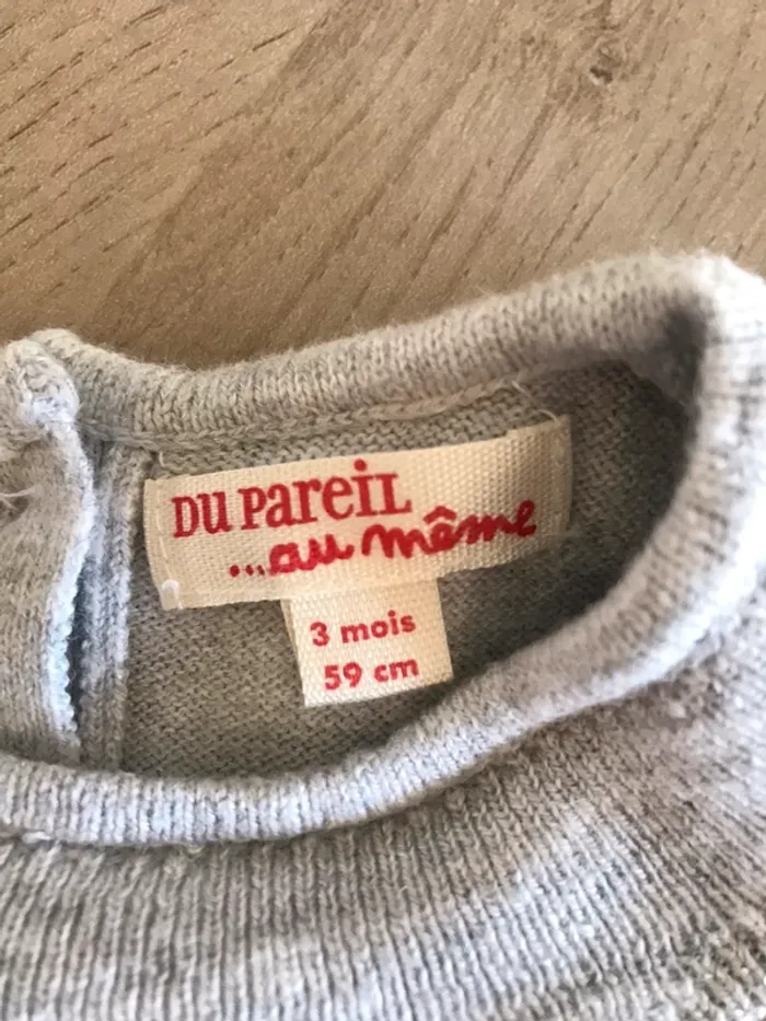 Ensemble robe en maille et legging 3 mois - photo numéro 5