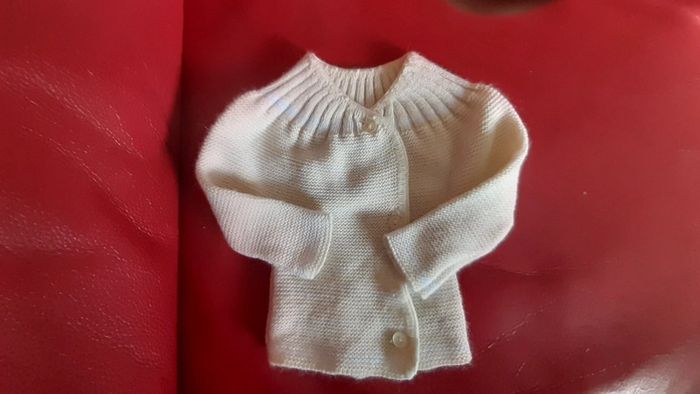 Gilet jaune pâle naissance mixte