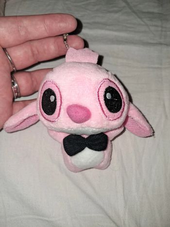 Porte clé peluche Angel rose stitch