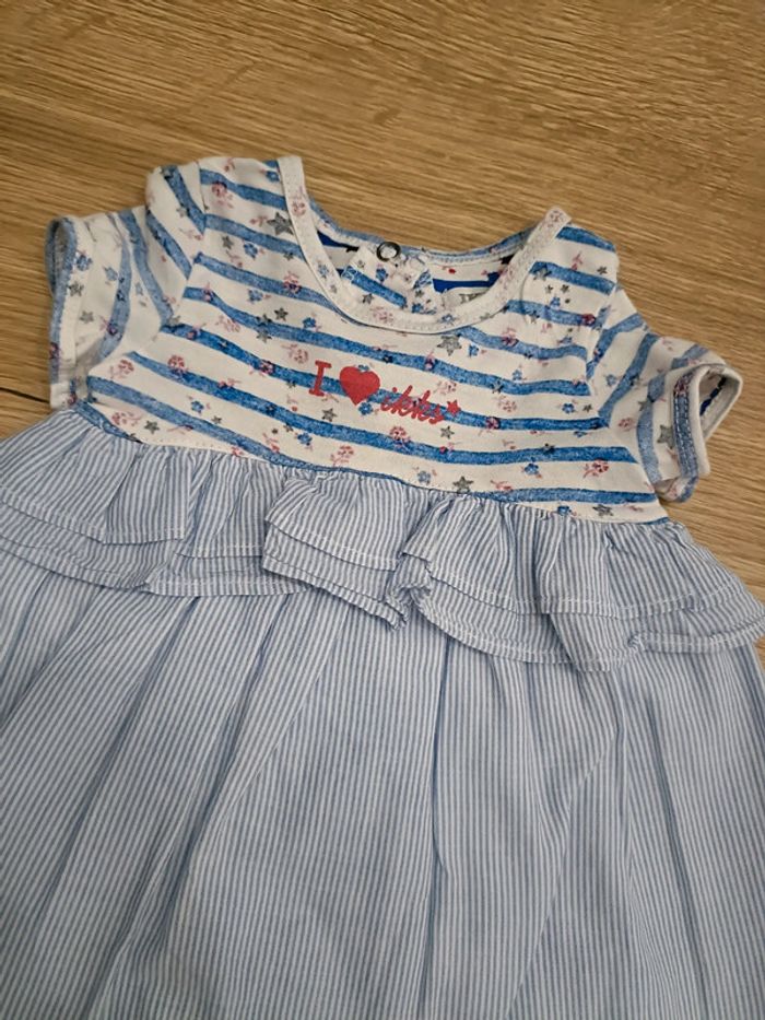 Robe bleue - 6 mois - IKKS - photo numéro 2