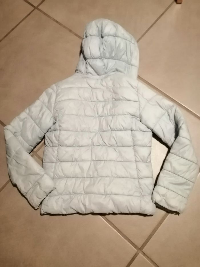 Blouson capuche bleu clair - photo numéro 2