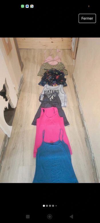 Lot de 7 débardeurs 36-38