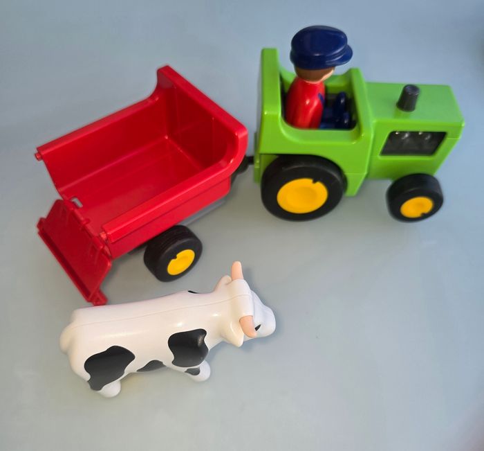 123 playmobil tracteur 6715 complet - photo numéro 2