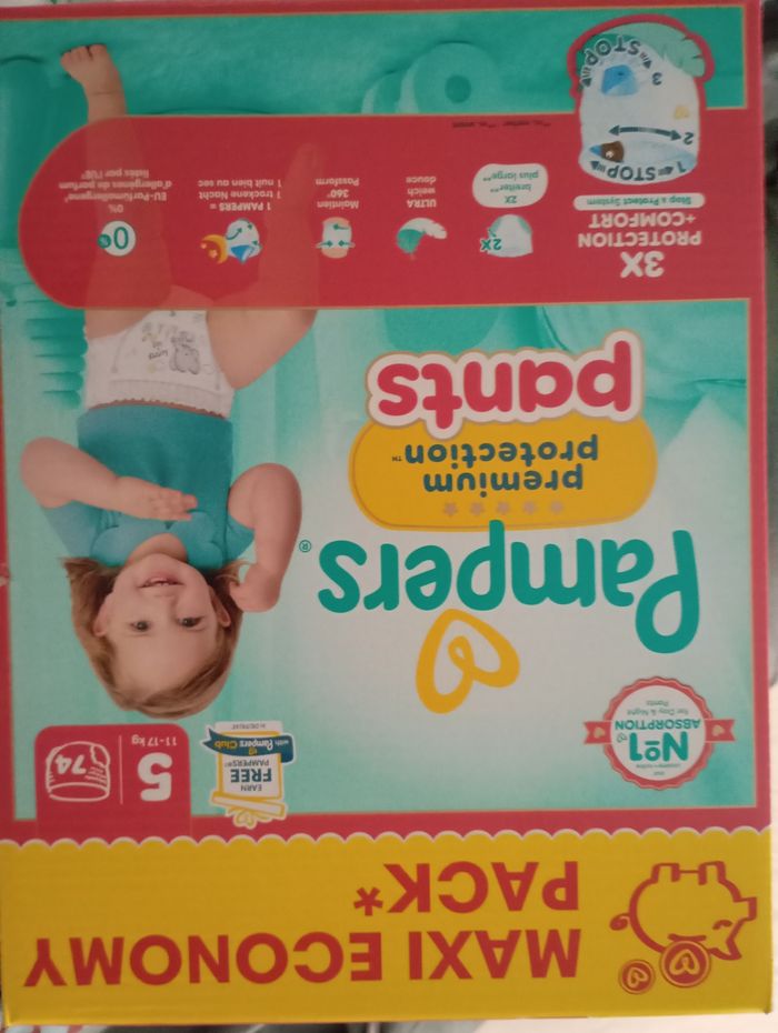 Couches Pampers premium protection  pants - photo numéro 4
