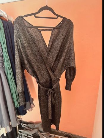 Robe pailletée noire et grise – Taille M – Marque Giracoo