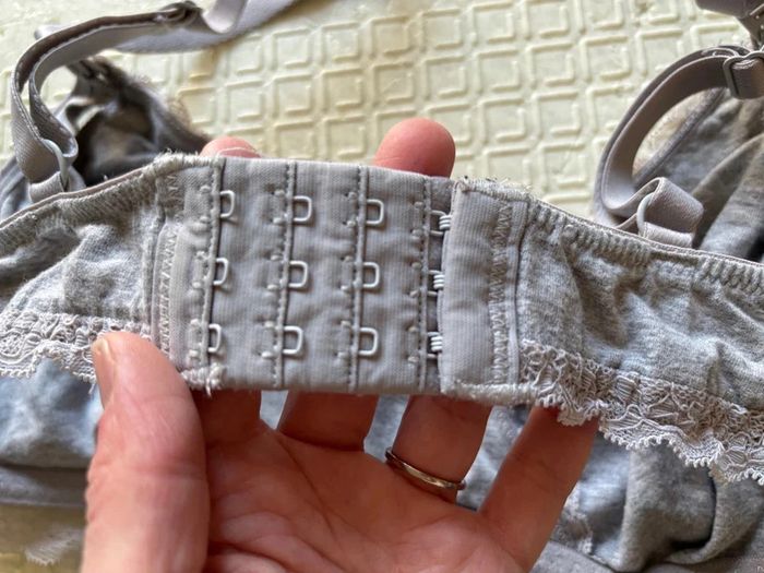 Soutien gorge allaitement coton gris Kiabi 95C tbe - photo numéro 5
