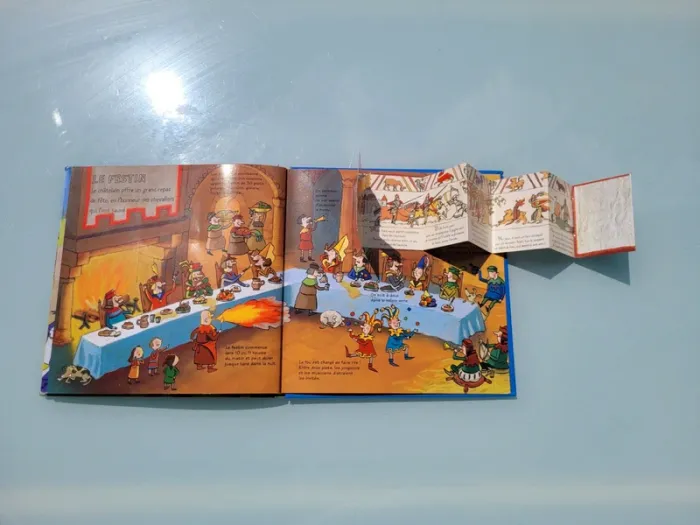 Livre animé de flaps, tirettes.. Kididoc 🛡 Les Chateaux-Forts 🐎 - photo numéro 15